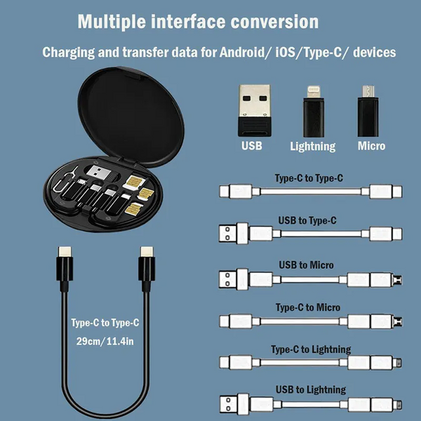 7-IN-1 FAST CHARGING DATA CABLE SET